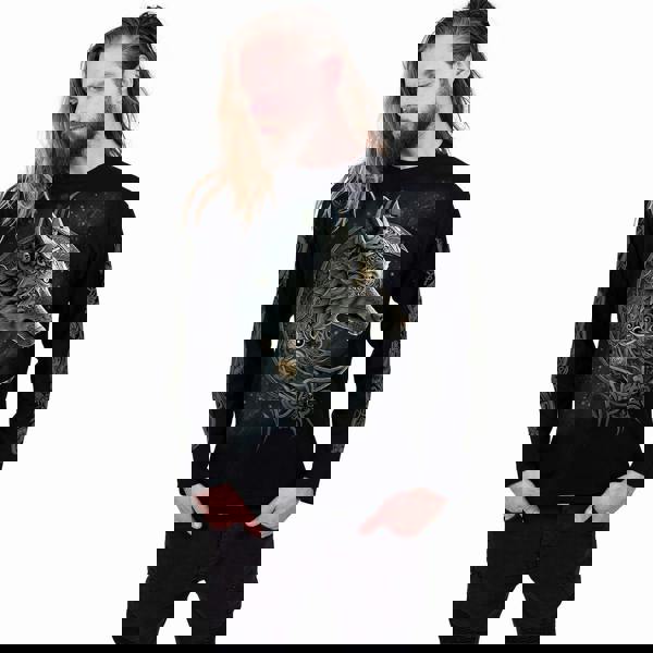 Spiral Direct CELTIC WOLF - Longsleeve T-Shirt Black