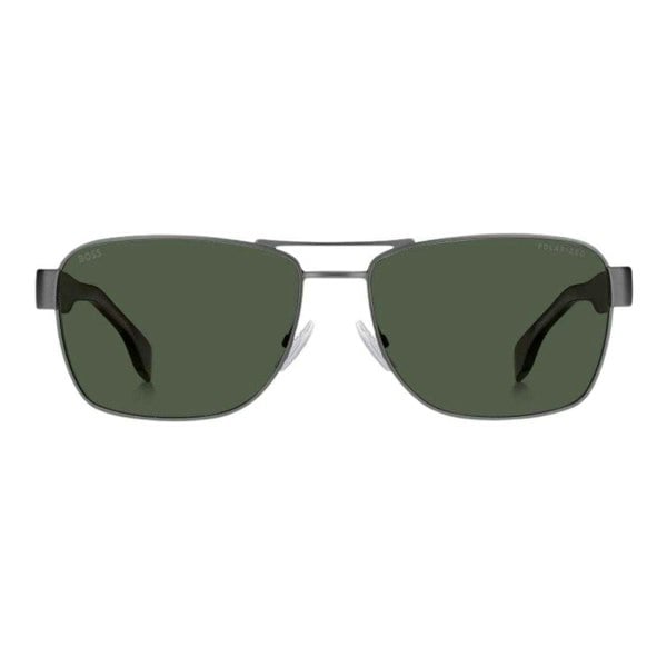 Hugo Boss Unisex Adult Matte Sunglasses - Dark Ruthenium/Havana/Green