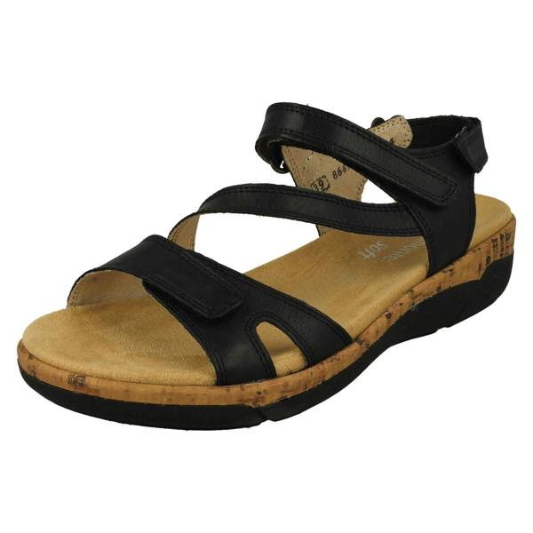Remonte Ladies Remonte Strappy Wedge Heeled Sandals R6850