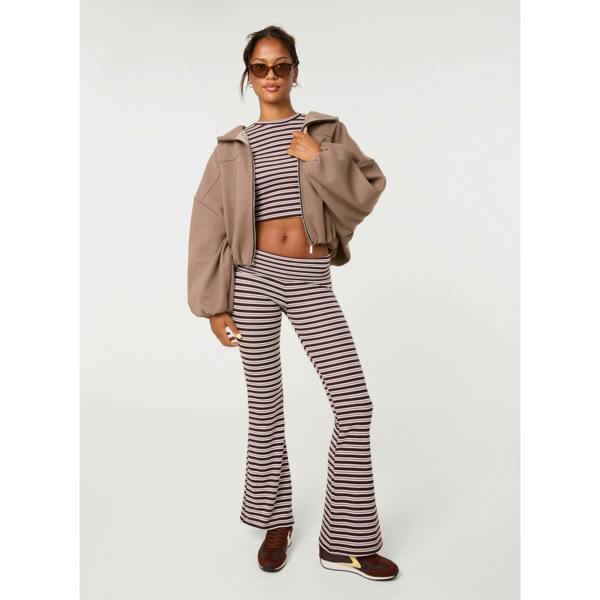 Pink Vanilla Hooded Elasticated Hem Fleecy Jacket