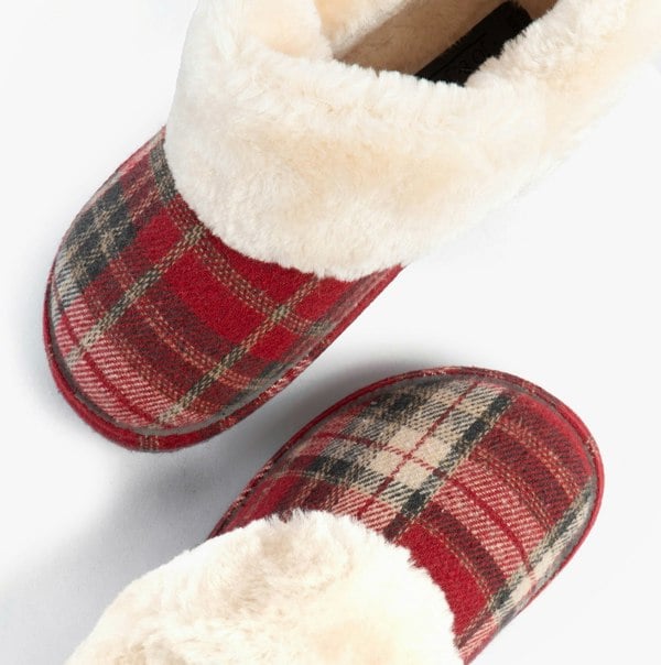 Jo & Joe GLENROYAL Womens Bootie Slipperss Festive Red