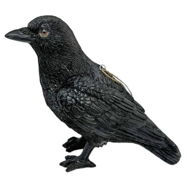 Farmwood Black Crow Bird Garden Ornament