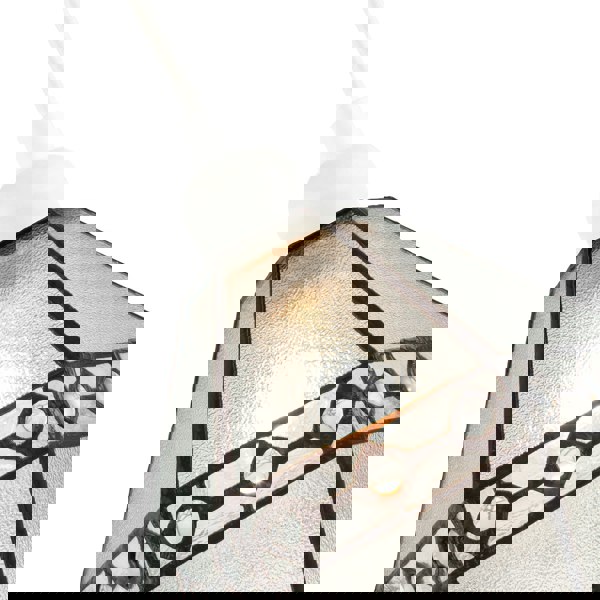 Industrial Style Pendant Light Shade with Frosted Glass and Clear Gems Image 8