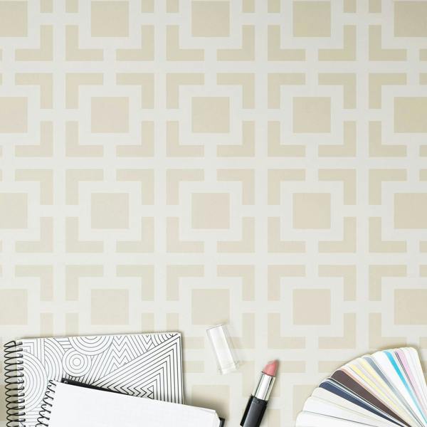 WALPLUS WFM6215 - Interconnected Square Seamless Pattern Mat