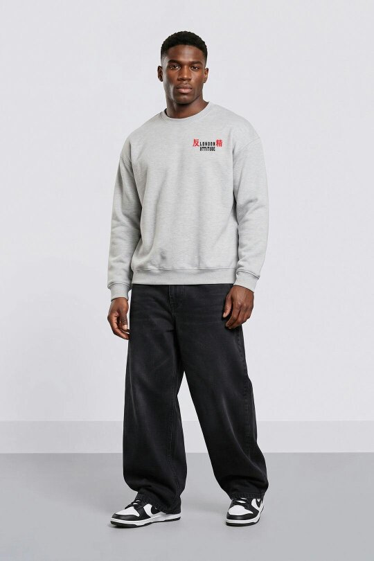 London Attitude Oversized Tokyo After Dark Dragon Sweatshirt