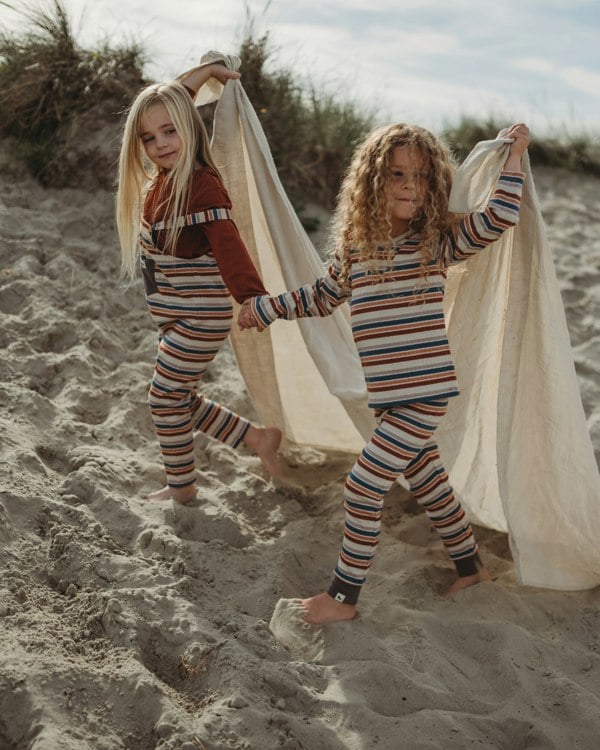 Multicolour Retro Stripe Print Dungarees - image 3