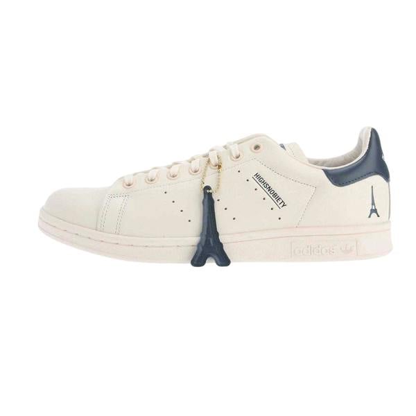 Adidas Mens Smith Highsnobiety Tumbled Leather Trainers - White - 