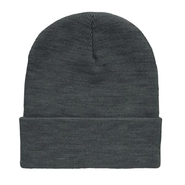 MidOcean Unisex Adult Polo RPET Cuffed Beanie - White/Black - 