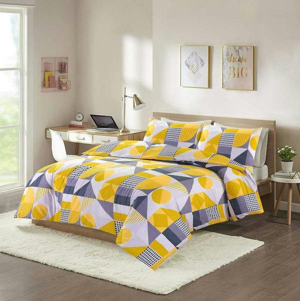 Scott Mustard Duvet Cover Set