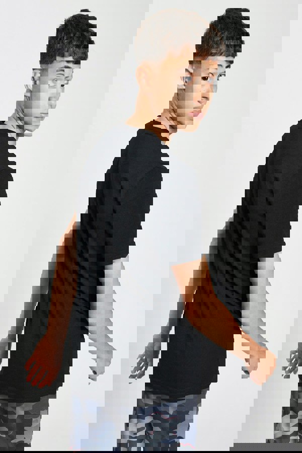 Beat Boyz Club Peak T-Shirt - Black/Camo Fade