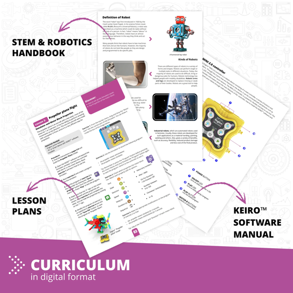 Engino STEM Junior Robotics Set (including plastic tub, ERP MINI CONTROLLER, 1 touch sensor,1 LED, USB cable & 1 motor)