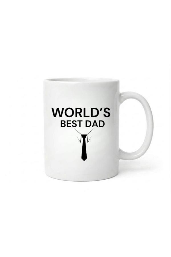 Dyzi World's Best Dad Ceramic Coffee Mug 320ml White Father's Day Gift