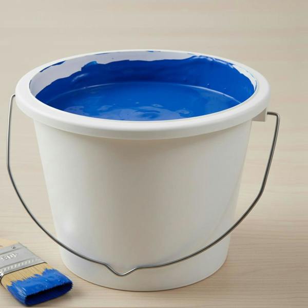 Ketoplastics 1 Litre Painting and Decorating Paint Kettle Pots with Metal Handle - Pack of 10