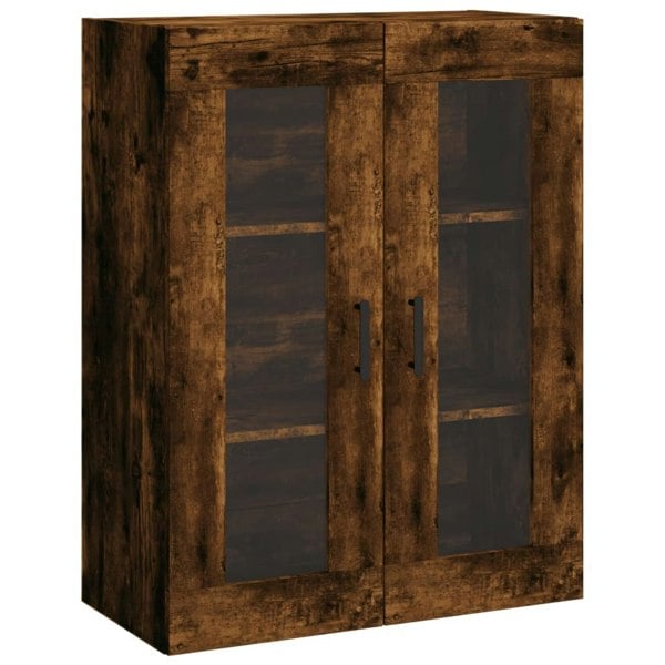 Berkfield Highboard Smoked Oak 69.5x34x180 cm Engineered Wood