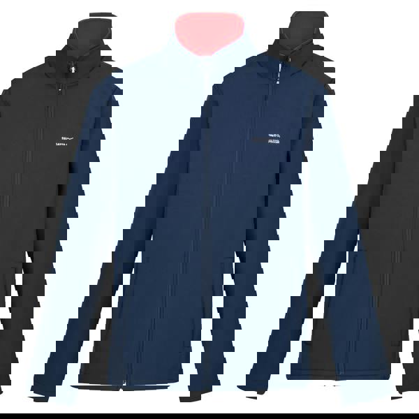 Regatta Mens Cera V Wind Resistant Soft Shell Jacket - Moonlight Denim/Danger Red - 