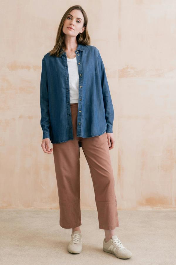 Lily & Me Willow Denim Shirt Blue