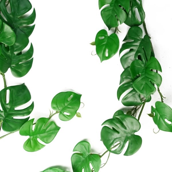 Leaf 6 x 180cm Artificial Hanging Trailing Monstera Plant