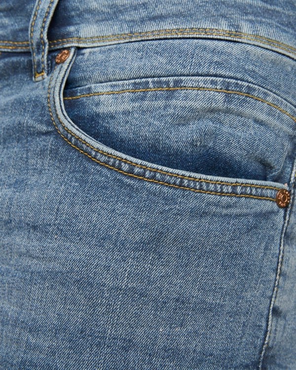 Duck and Cover Mustone Denim Shorts Mid Wash