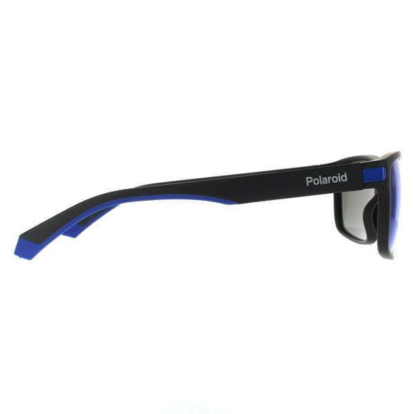 Polaroid Sunglasses PLD 2121/S 0VK 5X Matte Black Blue Blue Mirror Polarized