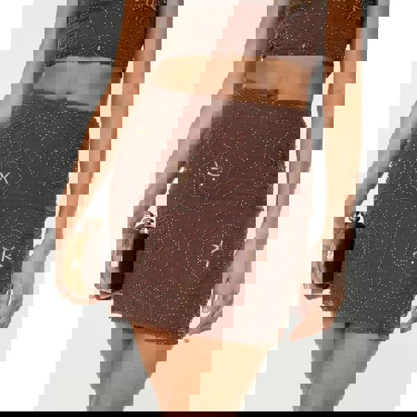 Pink Vanilla Sequin Embroidered Mini Skirt