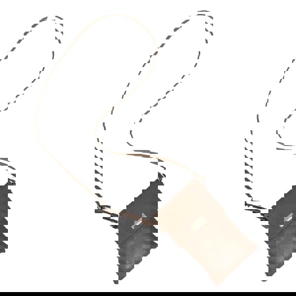 Assots London 'MARIA' Tan Pebble Grain Real Leather Crossbody Phone Bag