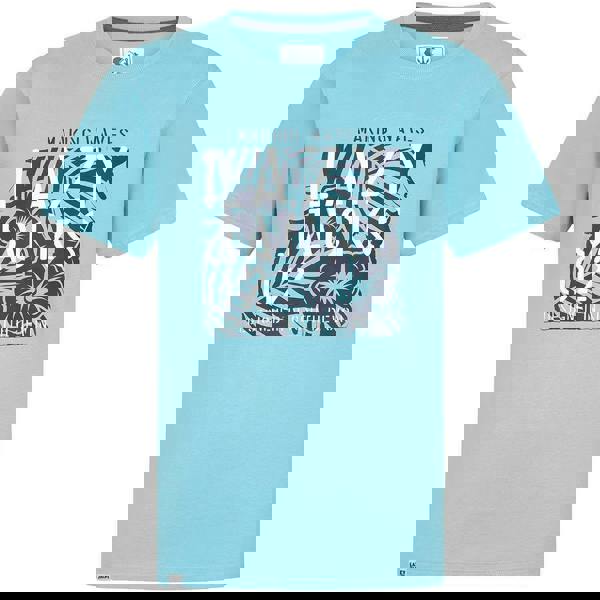 Lazy Jacks Mens Printed Cotton T-Shirt - Turquoise