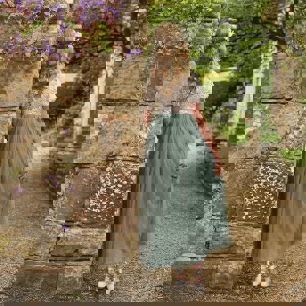 Hunter Green Flower Girl Dress