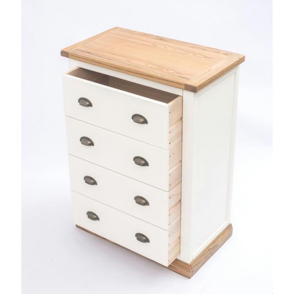 Cabinet Bits Tropea 4 Drawer Chest of Drawers Brass Cup Handle