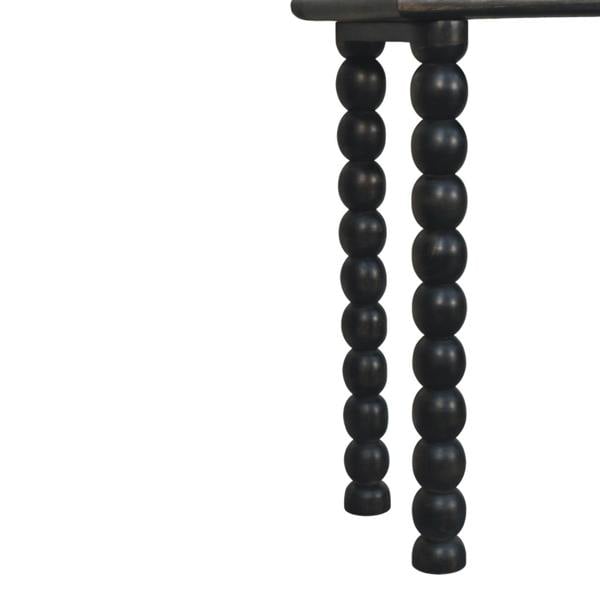 Artisan Furniture Solid Mango Wood Spindle Linear Console Dark brown