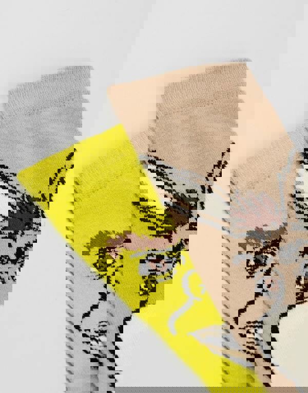 Shrek Unisex Multicoloured Multi Character Calf Socks Set of 3