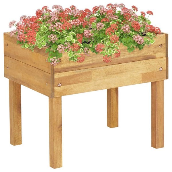 Berkfield Raised Garden Planter 50x40x45 cm Solid Acacia Wood