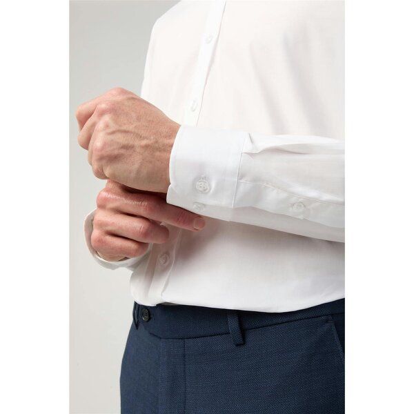 Limehaus Regular Fit White Stretch Shirt