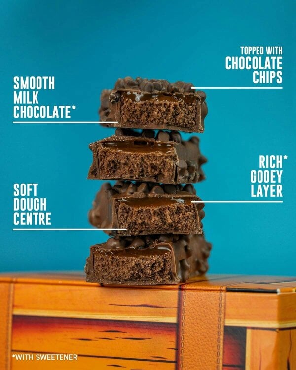 Grenade High Protein, Low Sugar Bar - Chocolate Chip Salted Caramel, 12 x 60 g
