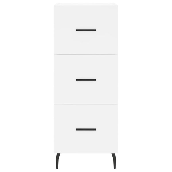 Berkfield Highboard White 34.5x34x180 cm Engineered Wood