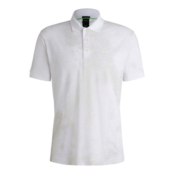 Boss Mens Paddy 3 Polo Shirt - White