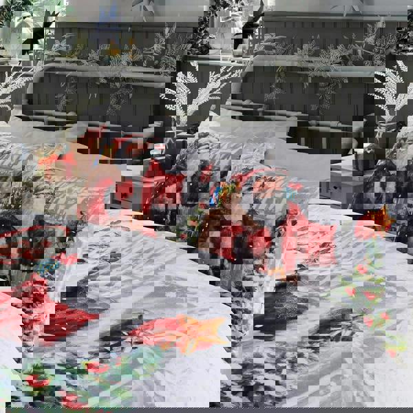 Smart Living Illustrated Father Christmas Duvet Cover With Pillowcases