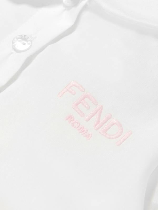 Fendi Kids Fendi Baby Girls FF Logo Dress in Pink