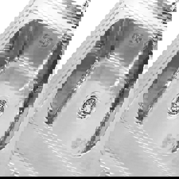 KuKoo Commercial Catering Sink Double Bowl / Right Hand Drainer