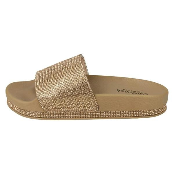 Savannah Ladies Savannah Diamante Slider Mules