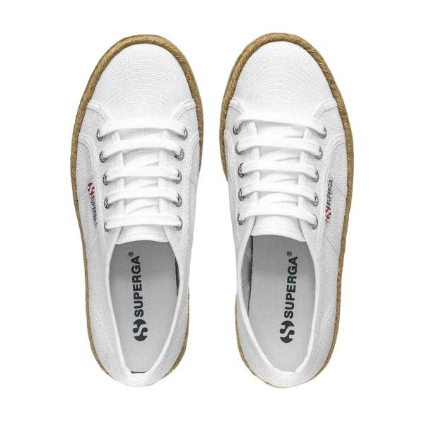 Superga Womens/Ladies 2790 Rope Platform Trainers - White - 