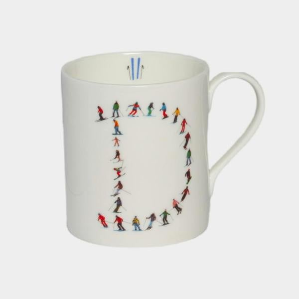 Powderhound Alphabet Ski Mug D