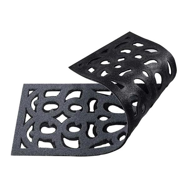 Nicoman Victorian Style Eco-Friendly Rubber Step Mat - Grey - Indoor Outdoor