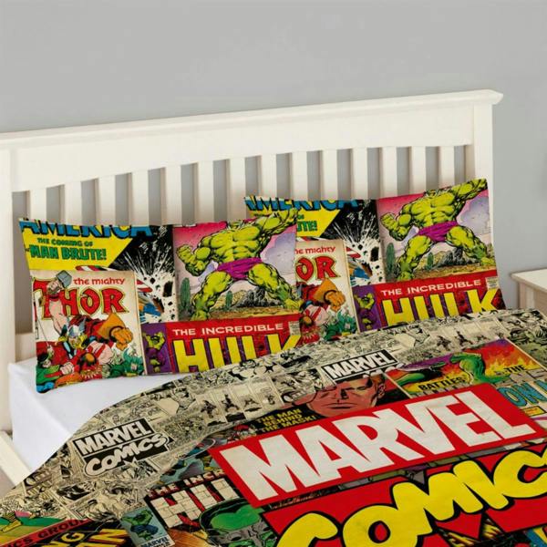 Avengers Comics Multi Duvet Cover Set