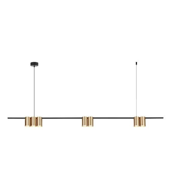 Milagro Pendant Light (Strip) Genesis Black Gold 7xGU10