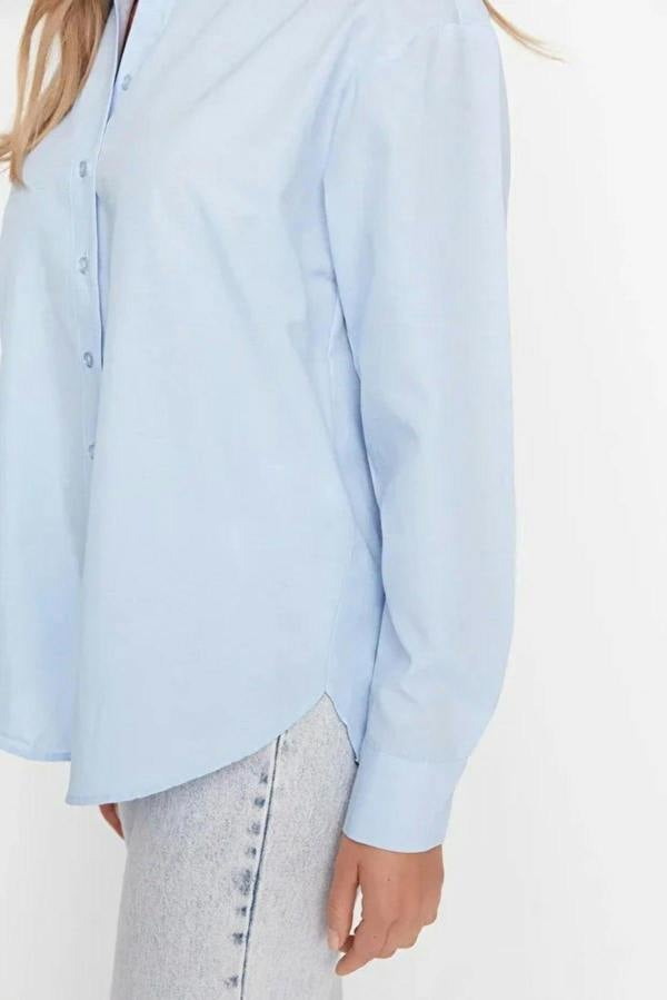 WOVCOR Loose Fit Cotton Woven Shirt