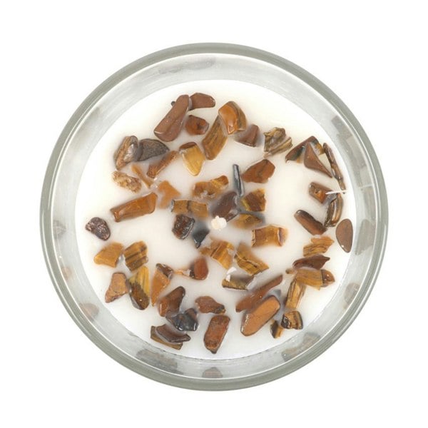 Something Different Vanilla Stardust Crystal Chips Candle - White/Brown