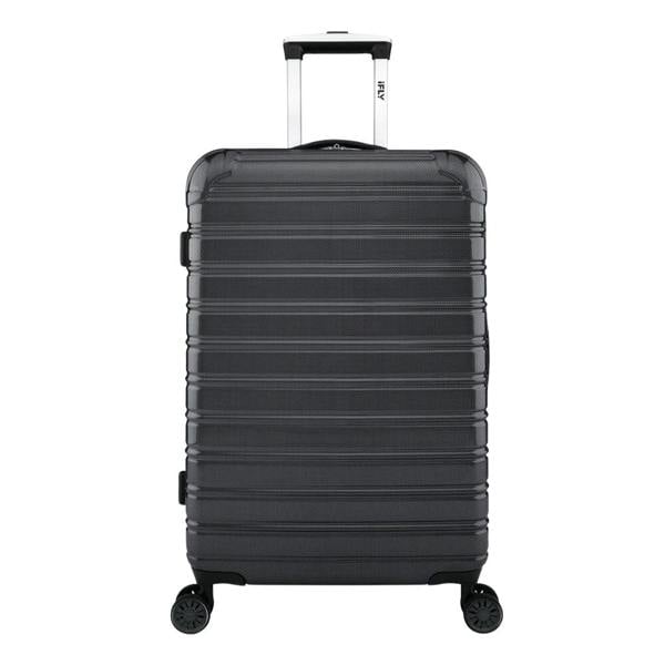 iFLY Suitcase iFLY Fibertech Premium Hard Shell Travel Suitcase Medium (Jet Black)