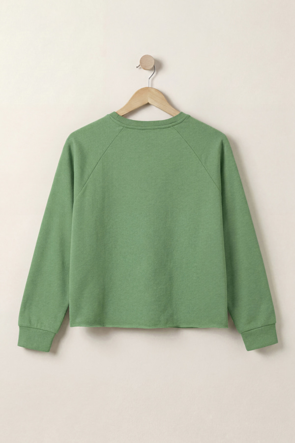 ENORSIA Raw Edge Sweatshirt