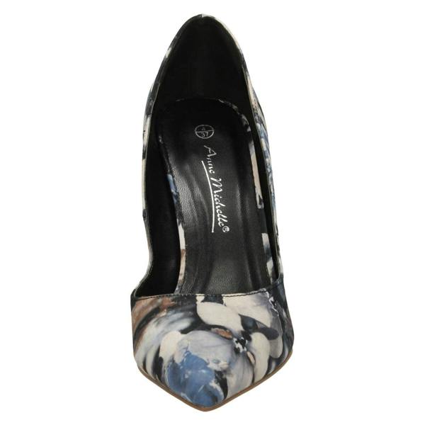Anne Michelle Ladies Anne Michelle Pointed Toe Court Shoes