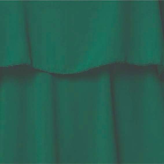 Green | Semi Sheer Short Tiered Tunic